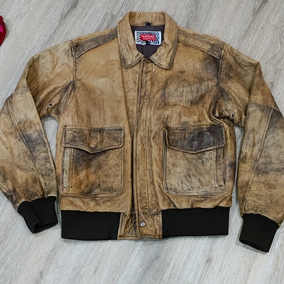 M.Julian mens aviator jacket preloved - Picture 1 of 3